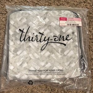 Thirty-One White and Gray Organizer